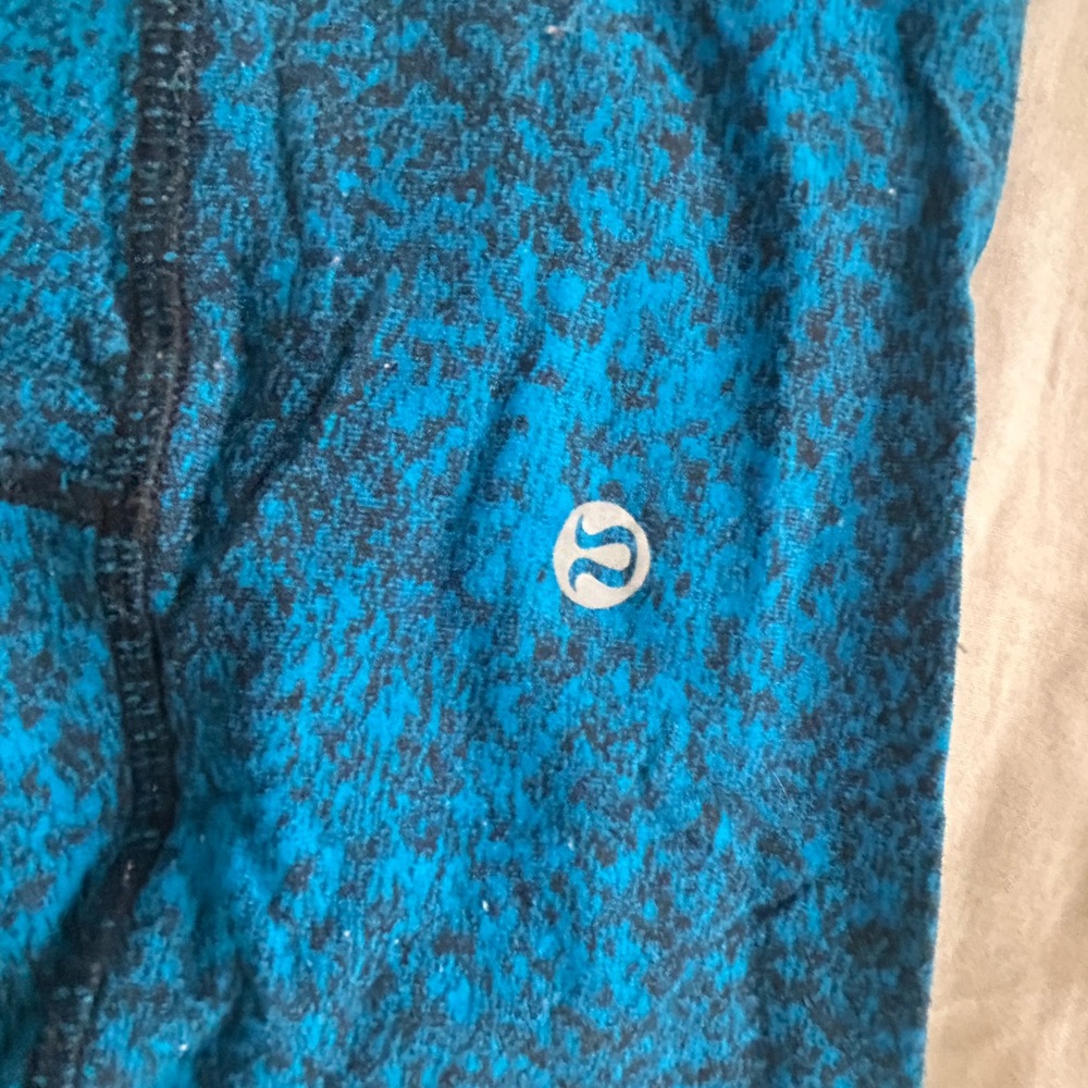 lululemon athletica Blue and Black Leggings